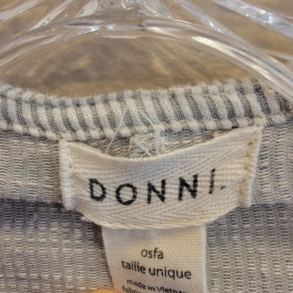 DONNI | Light Grey Ribbed Duster Cardigan | One Size Fits Most - Picture 3 of 9
